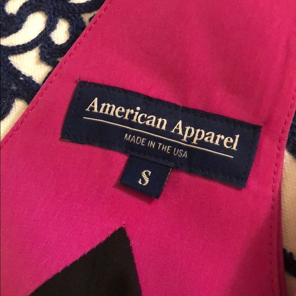 American Apparel Button Back Swing Dress-Pink - Picture 4 of 5